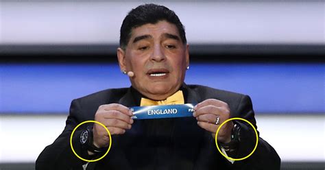 why Maradona wore two watches